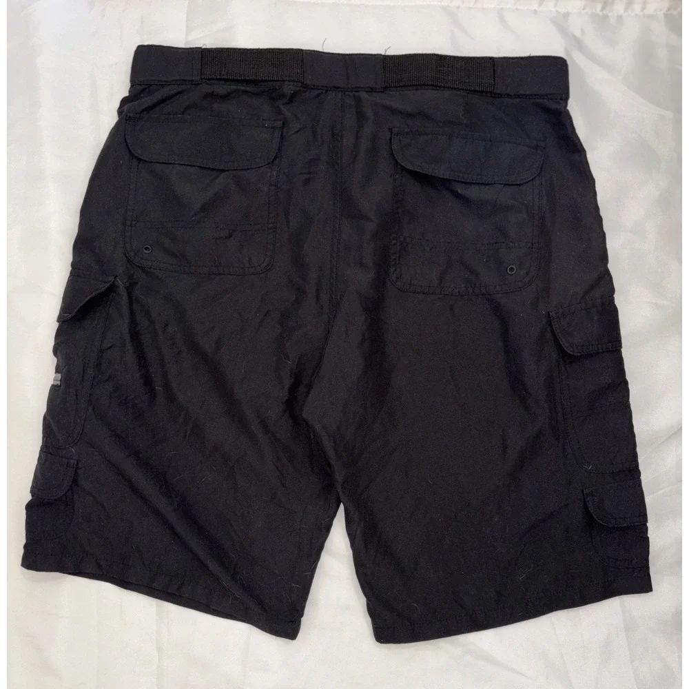 Denali Shorts Mens 36 With Belt Black Lightweight Cargo Outdoor Hike